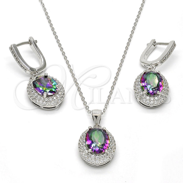 Sterling Silver Ring — Earring and Pendant Adult Set with White Cubic — main product view — SKU 113969 | Plata 925 anillo — Earring and Pendant Adult Set with blanco Cubic — SKU 113969