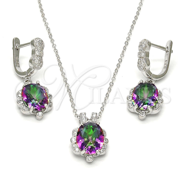 Sterling Silver Ring — Earring and Pendant Adult Set with White Cubic — main product view — SKU 113972 | Plata 925 anillo — Earring and Pendant Adult Set with blanco Cubic — SKU 113972