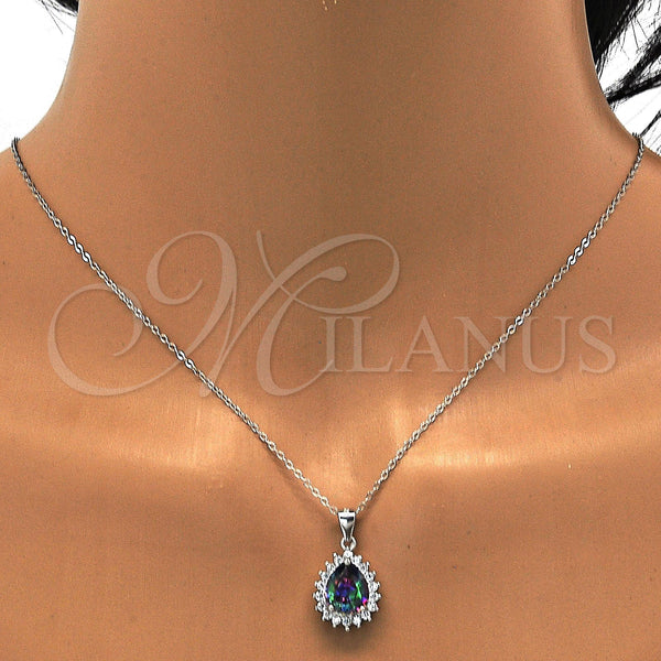 Sterling Silver Ring — Earring and Pendant Adult Set Teardrop Design with — alternate product view — SKU 113975 | Plata 925 anillo — Earring and Pendant Adult Set Teardrop diseño with — SKU 113975