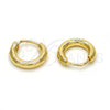 Oro Laminado Small Hoop, Gold Filled Style Polished, Golden Finish, 02.170.0163.10