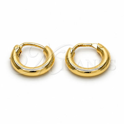 Oro Laminado Small Hoop, Gold Filled Style Polished, Golden Finish, 02.170.0163.10