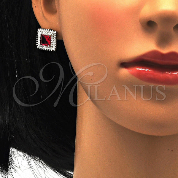 Sterling Silver Ring — Earring and Pendant Adult Set with White Crystal — alternate product view — SKU 114040 | Plata 925 anillo — Earring and Pendant Adult Set with cristal blanco — SKU 114040