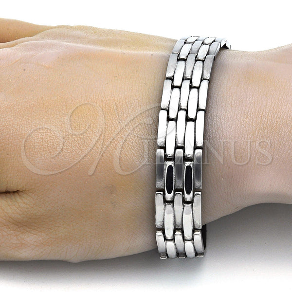 Stainless Steel Bracelet — Solid Bracelet Polished 03. 14 MM Thickness 8 — alternate product view — SKU 114087 | Acero Inoxidable brazalete — Solid Bracelet pulido 03. 14 MM Thickness 8 — SKU 114087