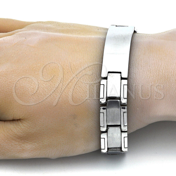 Stainless Steel Bracelet — Solid Bracelet Polished 03. 14 MM Thickness 9 — alternate product view — SKU 114088 | Acero Inoxidable brazalete — Solid Bracelet pulido 03. 14 MM Thickness 9 — SKU 114088