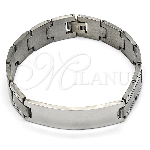 Stainless Steel Bracelet — Solid Bracelet Polished 03. 14 MM Thickness 9 — main product view — SKU 114088 | Acero Inoxidable brazalete — Solid Bracelet pulido 03. 14 MM Thickness 9 — SKU 114088