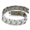 Stainless Steel Solid Bracelet, Polished, Steel Finish, 03.114.0221.09 (16 MM Thickness, 9 Inches Length)