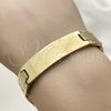 Stainless Steel Solid Bracelet, Polished, Golden Finish, 03.114.0219.1.09