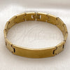 Stainless Steel Solid Bracelet, Polished, Golden Finish, 03.114.0219.1.09