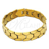 Stainless Steel Solid Bracelet, Polished, Golden Finish, 03.114.0227.1.09