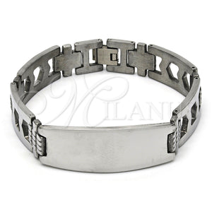 Stainless Steel Bracelet — Solid Bracelet Polished 03. 14 MM Thickness 8 — main product view — SKU 114246 | Acero Inoxidable brazalete — Solid Bracelet pulido 03. 14 MM Thickness 8 — SKU 114246
