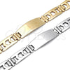 Stainless Steel Solid Bracelet, Polished, Steel Finish, 03.114.0236.08 (14 MM Thickness, 8 Inches Length)