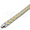 Stainless Steel Solid Bracelet, Polished, Two Tone, 5.244.002.08