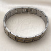 Stainless Steel Solid Bracelet, Polished, Two Tone, 5.244.002.08