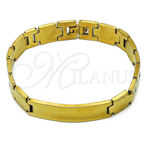 Stainless Steel Bracelet — Solid Bracelet Polished 03. 12 MM Thickness 9 — main product view — SKU 114266 | Acero Inoxidable brazalete — Solid Bracelet pulido 03. 12 MM Thickness 9 — SKU 114266