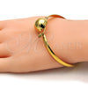 Oro Laminado Individual Bangle, Gold Filled Style Polished, Golden Finish, 07.185.0005.1.04 (05 MM Thickness, Size 4 (2.25 Diameter))
