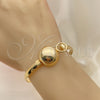 Oro Laminado Individual Bangle, Gold Filled Style Polished, Golden Finish, 07.185.0005.1.04 (05 MM Thickness, Size 4 (2.25 Diameter))