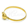 Oro Laminado Individual Bangle, Gold Filled Style Polished, Golden Finish, 07.185.0005.1.04 (05 MM Thickness, Size 4 (2.25 Diameter))