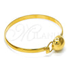 Oro Laminado Individual Bangle, Gold Filled Style Polished, Golden Finish, 07.185.0005.1.04 (05 MM Thickness, Size 4 (2.25 Diameter))