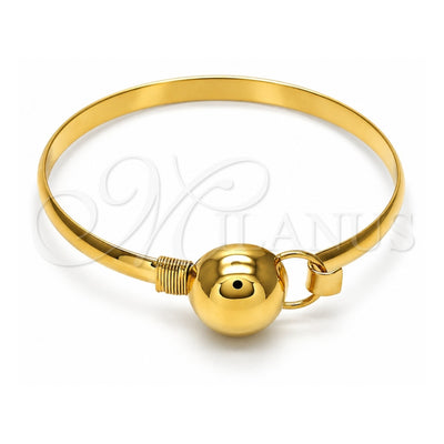 Oro Laminado Individual Bangle, Gold Filled Style Polished, Golden Finish, 07.185.0005.1.04 (05 MM Thickness, Size 4 (2.25 Diameter))