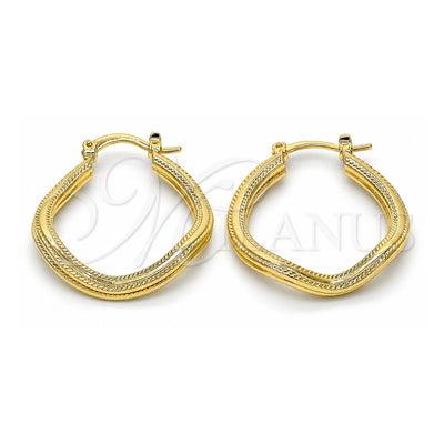 Oro Laminado Small Hoop, Gold Filled Style Polished, Golden Finish, 02.170.0165.25