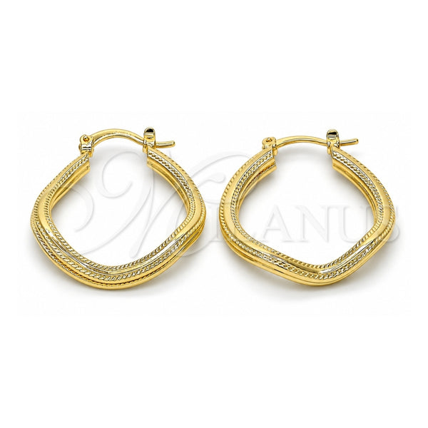 Oro Laminado Small Hoop, Gold Filled Style Polished, Golden Finish, 02.170.0165.25