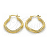 Oro Laminado Small Hoop, Gold Filled Style Polished, Golden Finish, 02.170.0165.25