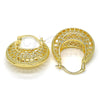 Oro Laminado Medium Hoop, Gold Filled Style Polished, Golden Finish, 02.170.0170.30