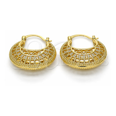 Oro Laminado Medium Hoop, Gold Filled Style Polished, Golden Finish, 02.170.0170.30
