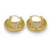 Oro Laminado Medium Hoop, Gold Filled Style Polished, Golden Finish, 02.170.0170.30