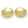 Oro Laminado Medium Hoop, Gold Filled Style Polished, Golden Finish, 02.170.0170.30