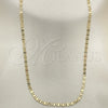 Oro Laminado Basic Necklace, Gold Filled Style Mariner Design, Polished, Golden Finish, 04.213.0030.24 (03 MM Thickness, 24 Inches Length)
