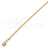 Oro Laminado Basic Necklace, Gold Filled Style Polished, Golden Finish, 04.213.0050.24 (02 MM Thickness, 24 Inches Length)