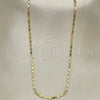 Oro Laminado Basic Necklace, Gold Filled Style Polished, Golden Finish, 04.213.0050.24 (02 MM Thickness, 24 Inches Length)