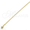 Oro Laminado Basic Necklace, Gold Filled Style Polished, Golden Finish, 04.213.0029.18 (0.60 Gauge, 02 MM Thickness, 18 Inches Length)