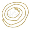 Oro Laminado Basic Necklace, Gold Filled Style Polished, Golden Finish, 04.213.0001.1.18 (01 MM Thickness, 18 Inches Length)