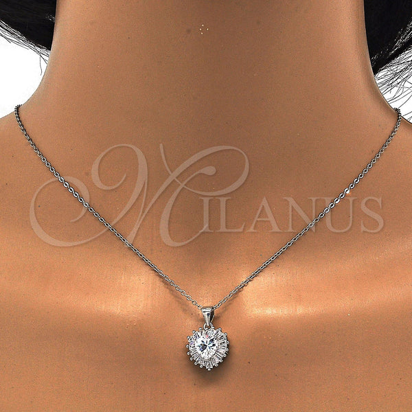 Sterling Silver Ring — Earring and Pendant Adult Set Heart Design with — alternate product view — SKU 114641 | Plata 925 anillo — Earring and Pendant Adult Set corazón diseño with — SKU 114641