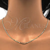 Oro Laminado Basic Necklace, Gold Filled Style Polished, Golden Finish, 04.213.0004.22 (02 MM Thickness, 22 Inches Length)