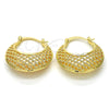 Oro Laminado Medium Hoop, Gold Filled Style Polished, Golden Finish, 02.170.0171.30
