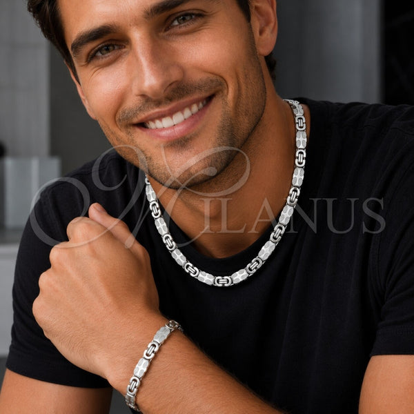 Stainless Steel Bracelet — Necklace and Bracelet Polished 06. — alternate product view — SKU 114876 | Acero Inoxidable brazalete — Necklace and Bracelet pulido 06. — SKU 114876