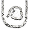 Stainless Steel Necklace and Bracelet, Polished, Steel Finish, 06.116.0006