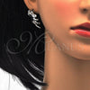 Rhodium Gold Filled Earring and Pendant Adult Set, Lion Design, Polished, Rhodium Finish, 10.185.0003.1