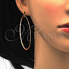 Oro Laminado Large Hoop, Gold Filled Style Diamond Cutting Finish, Golden Finish, 02.168.0036.60