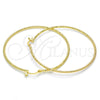 Oro Laminado Large Hoop, Gold Filled Style Diamond Cutting Finish, Golden Finish, 02.168.0036.60