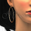 Oro Laminado Large Hoop, Gold Filled Style Diamond Cutting Finish, Golden Finish, 02.168.0036.60