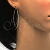 Oro Laminado Large Hoop, Gold Filled Style Diamond Cutting Finish, Golden Finish, 02.168.0036.50