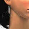 Gold Filled Hoop Earrings — Medium Hoop Diamond Cutting 02. — main product view — SKU 114932 | Oro Laminado aretes de aro — Medium Hoop Diamond Cutting 02. — SKU 114932