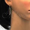 Oro Laminado Medium Hoop, Gold Filled Style Diamond Cutting Finish, Golden Finish, 02.168.0037.40