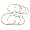Oro Laminado Large Hoop, Gold Filled Style Diamond Cutting Finish, Golden Finish, 02.168.0040.60