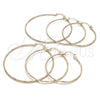 Oro Laminado Large Hoop, Gold Filled Style Diamond Cutting Finish, Golden Finish, 02.168.0040.60