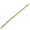 Oro Laminado Basic Bracelet, Gold Filled Style Puff Mariner Design, Polished, Golden Finish, 04.63.1310.08 (Thickness, 8 Inches Length)